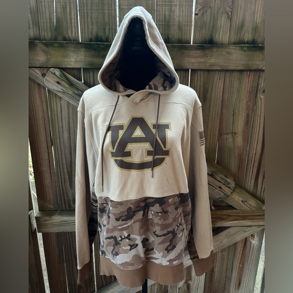 Auburn Under Armor Cold Gear Long Sleeve Pullover Hoodie with Kangaroo Pocket L - Picture 1 of 10